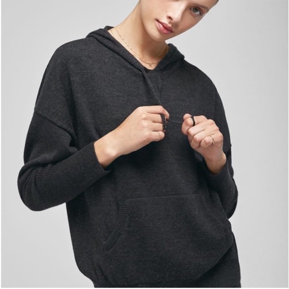 Anine Bing Sweaters - Annie Bing grey Cashmere Hoodie sweater S